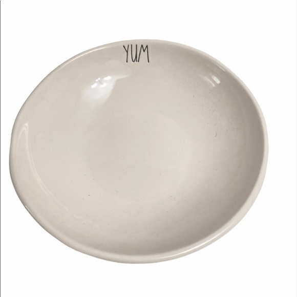 LAST ONE!! Rare Rae Dunn Coupe Bowl "YUM" - Picture 1 of 3